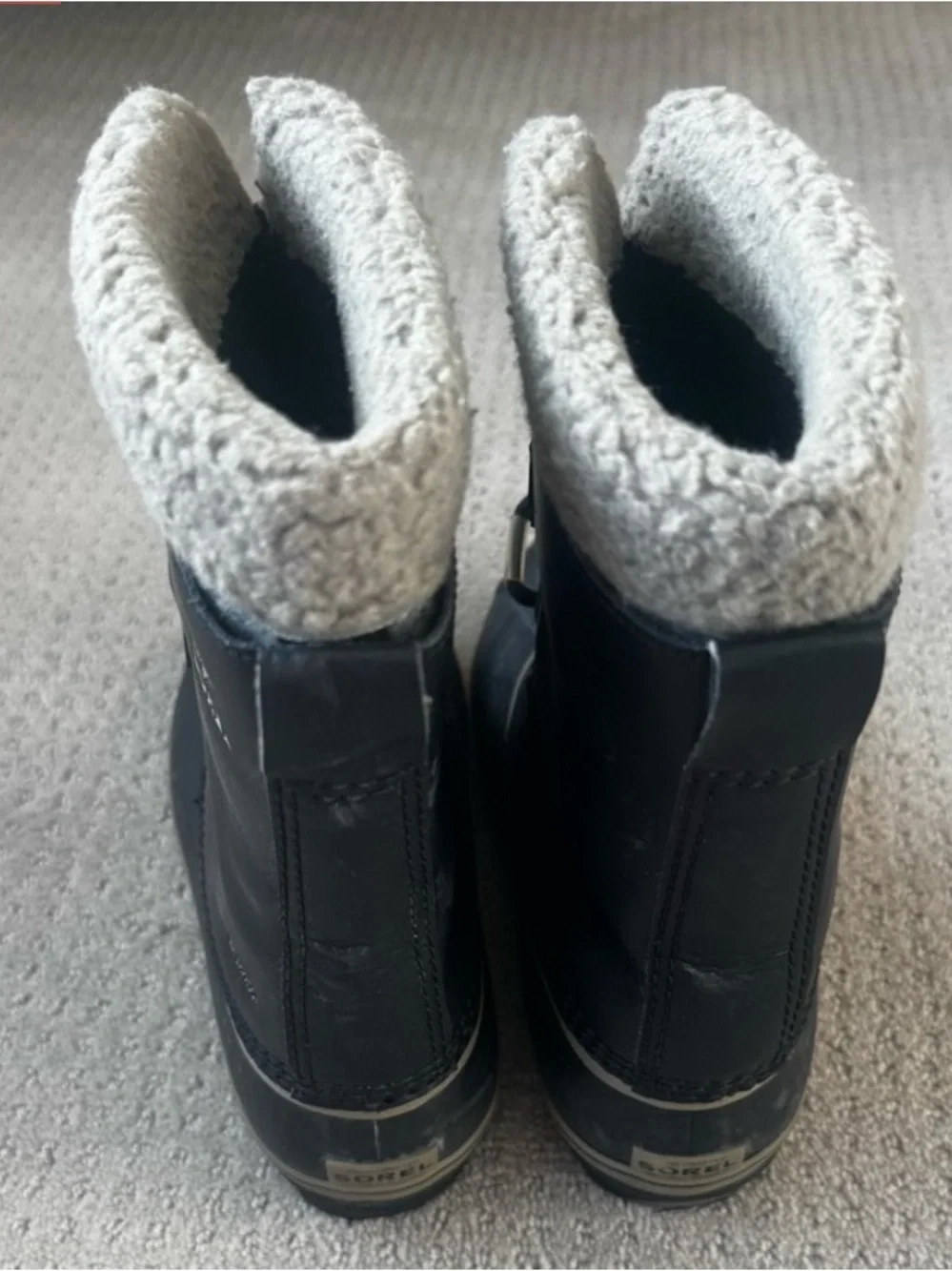 Sorel waterproof insulated faux fur boots sz 7